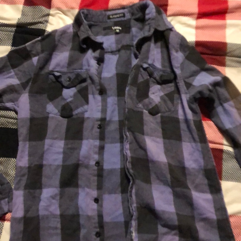 Plaid button down